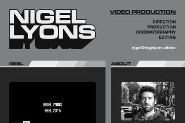 nigelyons.video homepage